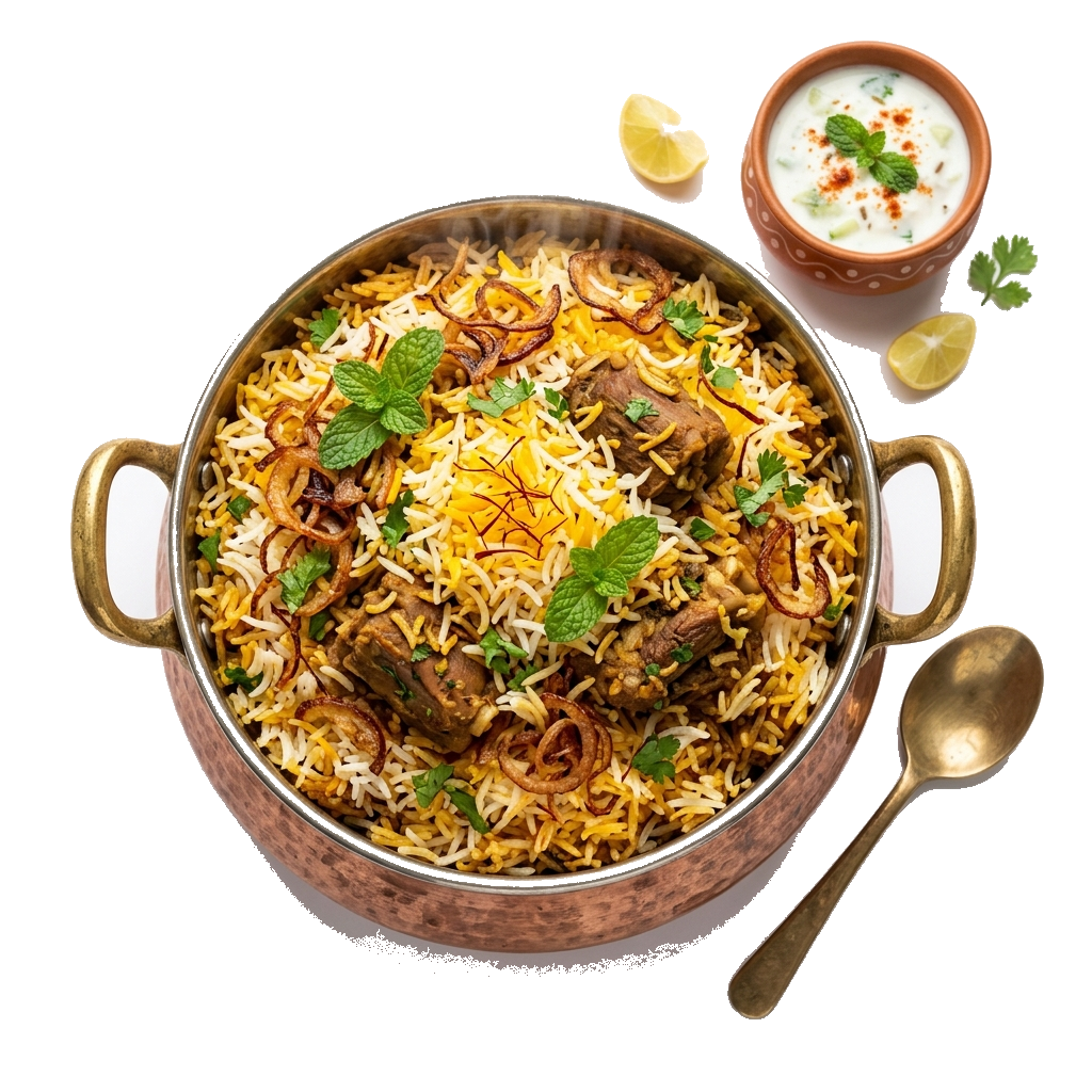 Royal Dum Biryani and Handi at Krishna Food